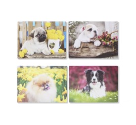 CUADRO LIENZO 40X1,8X30 CUADRO LIENZO PERRITOS 4 S