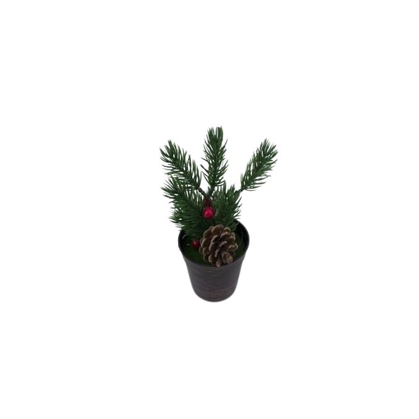 MACETA ÁRBOL DE NAVIDAD 17CM 2STD