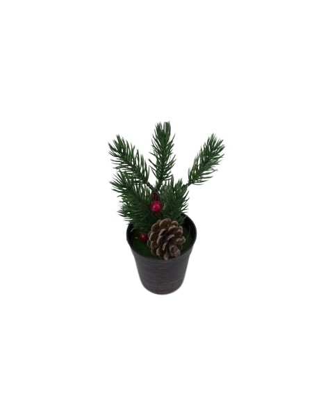 MACETA ÁRBOL DE NAVIDAD 17CM 2STD