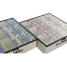 CAJA INFUSIONES MDF 24,5X24,5X6 AFRICA 2 SURT.