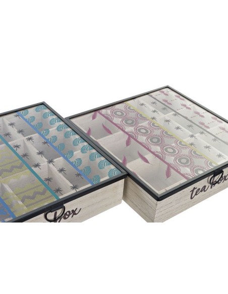 CAJA INFUSIONES MDF 24,5X24,5X6 AFRICA 2 SURT.