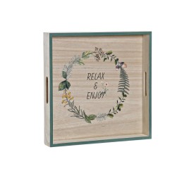 BANDEJA DECORACION MADERA 32X32X4,5 NATURAL