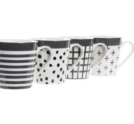 MUG GRES 12X9X9 340ML, 4 SURTIDO