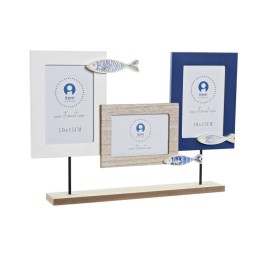 MARCO MULTIFOTO MDF CRISTAL 40,5X6X27 PECES AZUL