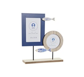 MARCO MULTIFOTO MDF CRISTAL 25X6X29 PECES AZUL