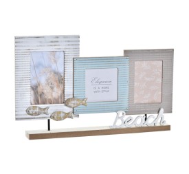 MARCO MULTIFOTO MADERA CRISTAL 43X5X27 BEACH