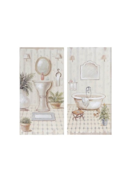 CUADRO MDF 15X3X30 BAÑO ENVEJECIDO 2 SURT.