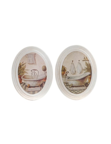 CUADRO MDF 17X4X22 BAÑO ENVEJECIDO 2 SURT.