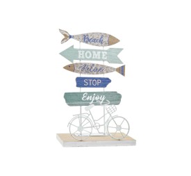 DECORACION MDF 20X12X32 PECES AZUL