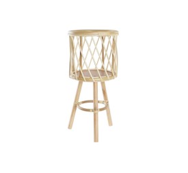 MACETERO BAMBU 28X28X60 NATURAL