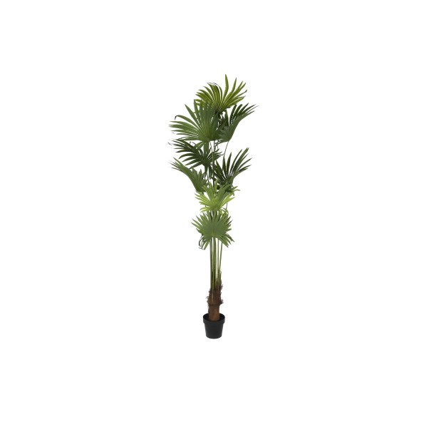 PLANTA POLIESTER PP 90X90X210 PALMERA VERDE