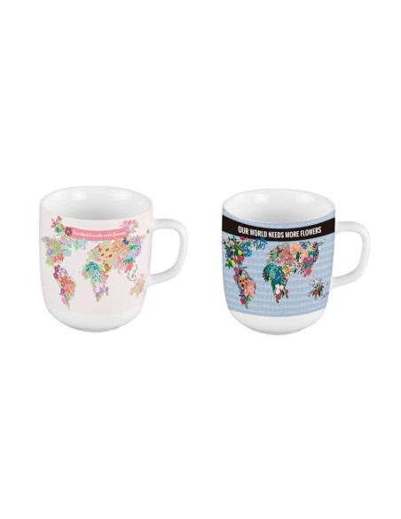 MUG PORCELANA 11,5X8,5X10 380ML 2 SURTIDO