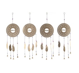 DECORACION COLGANTE METAL 25X1X77 PLUMAS 4 SURT.