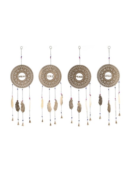 DECORACION COLGANTE METAL 25X1X77 PLUMAS 4 SURT.