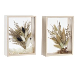 DECORACION FLOR SECA MDF 16X6X21 2 SURT.