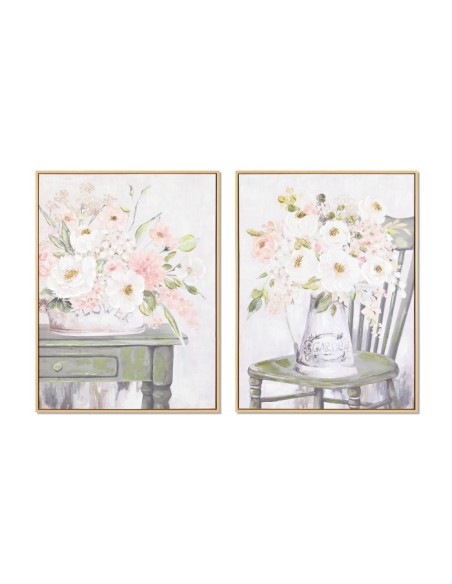 CUADRO LIENZO PS 60X3,5X80 FLORERO 2 SURT.