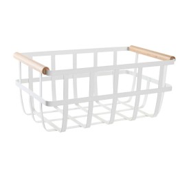 CESTA METAL PINO 36X22X15,5 BLANCO