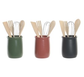 BOTE UTENSILIOS SET 5 GRES 10X10X14 3 SURT. (5670)