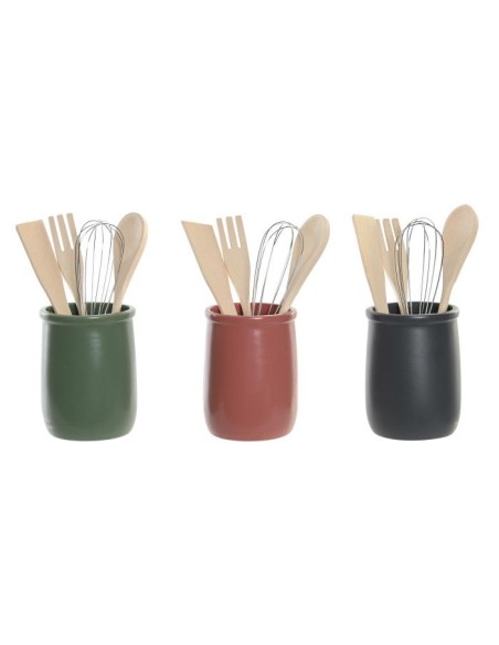 BOTE UTENSILIOS SET 5 GRES 10X10X14 3 SURT. (5670)