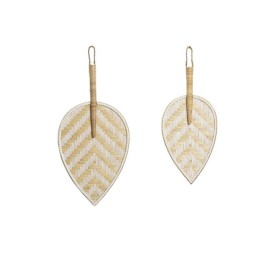 DECORACION PARED SET 2 BAMBU 27X2X55 ABANICO