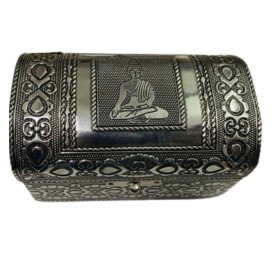 JOYERO PLATA BUDA 13X8X6CM
