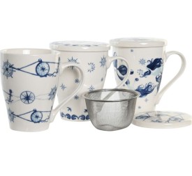 MUG INFUSIONES PORCELANA 12X9X11 380ML 3 SURT.