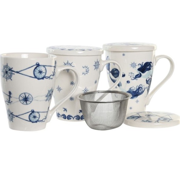 MUG INFUSIONES PORCELANA 12X9X11 380ML 3 SURT.