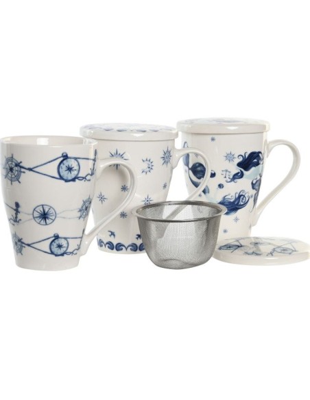 MUG INFUSIONES PORCELANA 12X9X11 380ML 3 SURT.