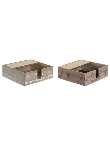 SERVILLETERO MDF METAL 18X18X6 2 SURTIDO