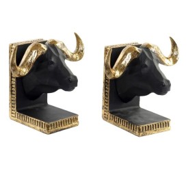 SUJETALIBROS SET 2 RESINA 20X12,5X17 ÑU NEGRO