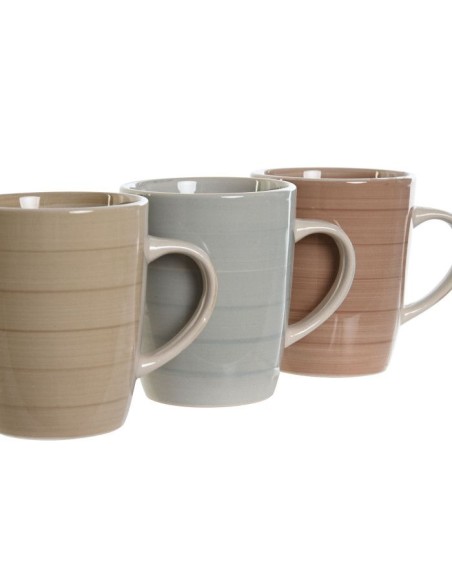 MUG GRES 12,5X8,5X11 360 ML, 3 SURT. (9232)