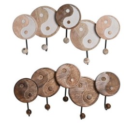 PERCHERO PARED MANGO 45X5X18 YING YANG 2 SURT.