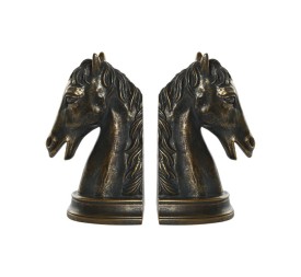 SUJETALIBROS SET 2 RESINA 23X9X19 CABALLO COBRIZO