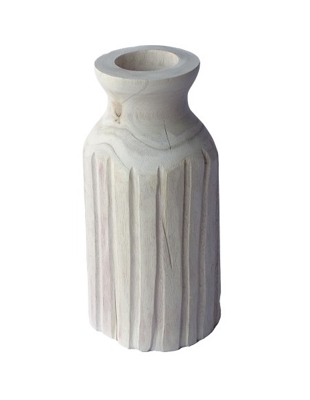 JARRON PAULOWNIA 15X15X30 NATURAL MARRON