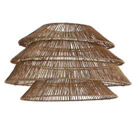 PANTALLA JUTE 50X50X30 NATURAL