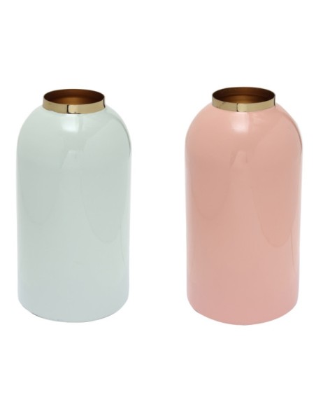 JARRON HIERRO 13X13X25 LACADO 2 SURT.