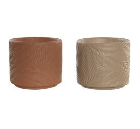 VELA GRES CERA 12X12X11,5 260 GR, HOJAS 2 SURT.