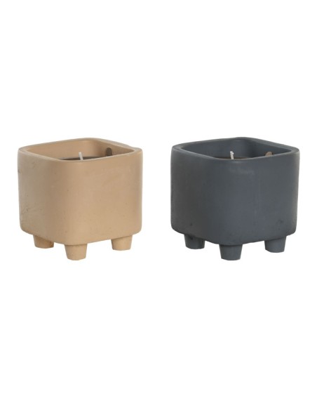 VELA CEMENTO CERA 9X9X9 120 GR, 2% PERFUME 2 SURT.