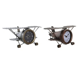 RELOJ SOBREMESA HIERRO 35X21X14 AVION 2 SURT.
