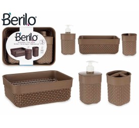 SET 3 PZS BAÑO MARRON