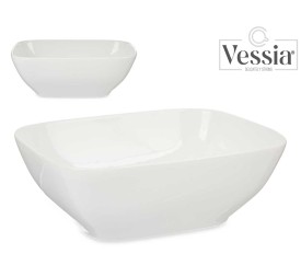 BANDEJA PORCELANA BLANCA RECTANGULAR 15CM
