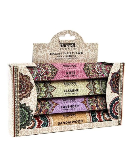 INCIENSO VARILLA SET 56 AROMA 20CM MANDALA NATURAL