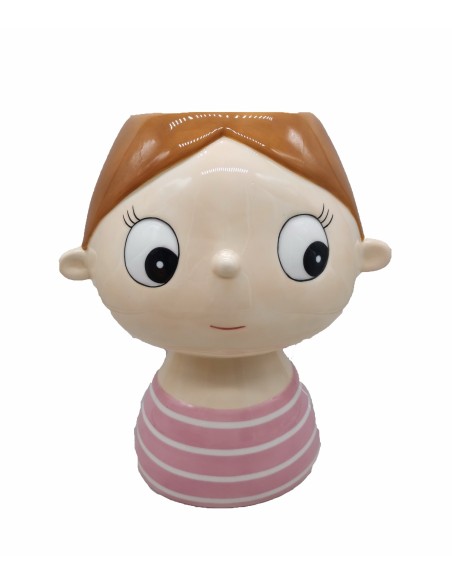 MACETERO NIÑA OJOS SALTONES 22X16,5 H25,5