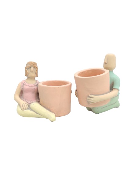 MACETERO HOMBRE/ MUJER HIPPIES 13X10 H13