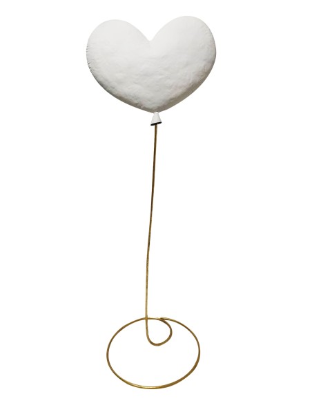 ESTRUCTURA CORAZON 3D BLANCO H 135