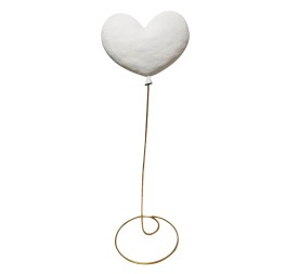 ESTRUCTURA CORAZON  3D BLANCO  H 170