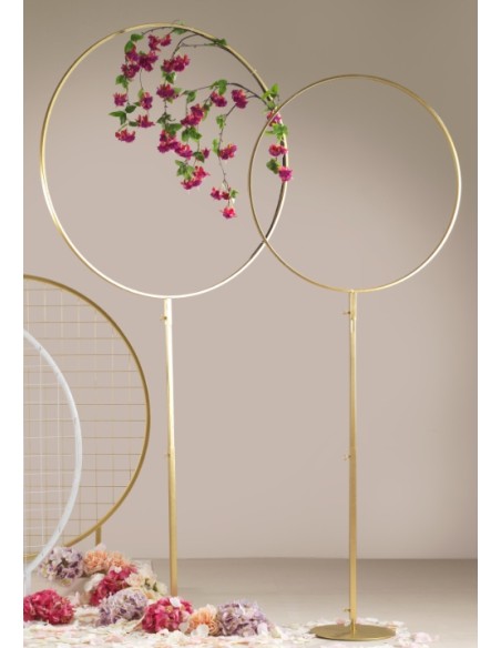 ESTRUCTURA CIRCULAR SET 2 GR D100 H215 ORO