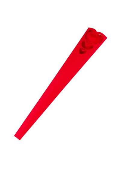 PORTAROSAS CORAZON ROJO 12X4 H65