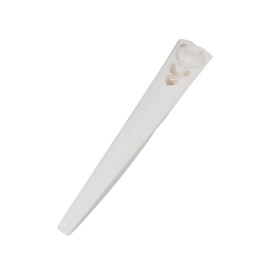 PORTAROSAS CORAZON BLANCO 12X4 H65