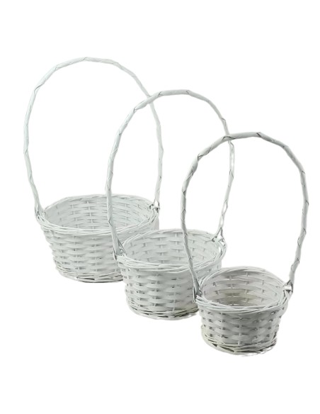 SET 3 CESTAS MIMBRE 25H12/32 GR.D.34H15